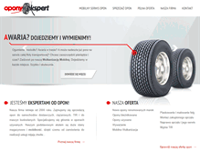 Tablet Screenshot of opony-ekspert.pl